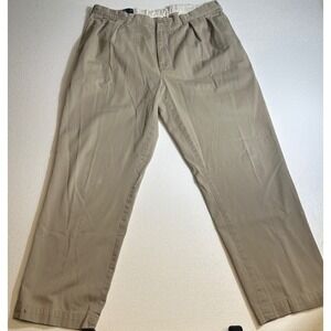 Polo Ralph Lauren Andrew Pant Mens Tan Khaki Pleated Cotton Chinos Trousers